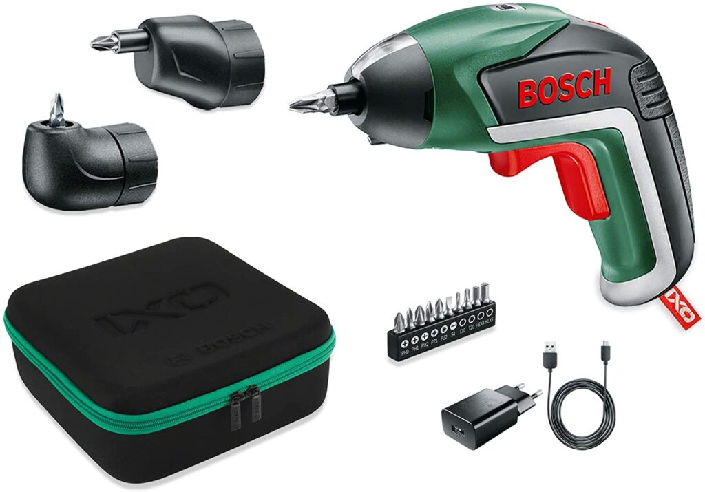 Bosch IXO Set Atornillador electrico inalambrico accesorios angular