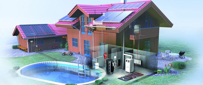 Calienta tu casa y piscina con energía solar