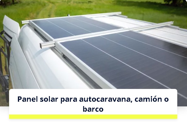 Panel solar para autocaravana, camión o barco